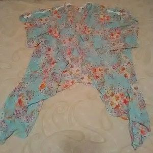 Plus size 3x Floral Kimono